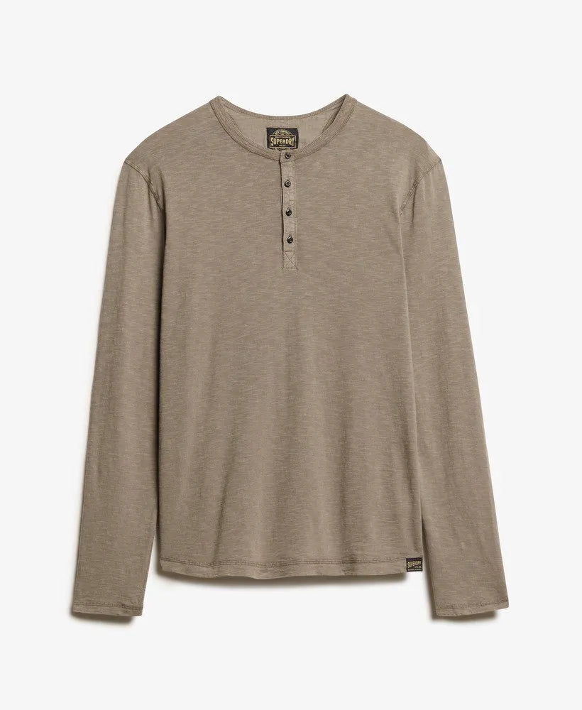 Long Sleeved Jersey Henley Top