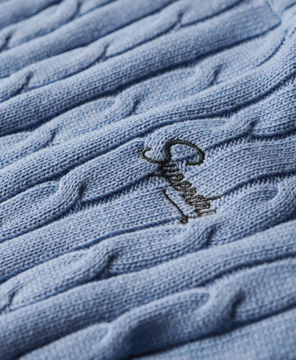 Vintage Dropped Shoulder Cable Knit Jumper
