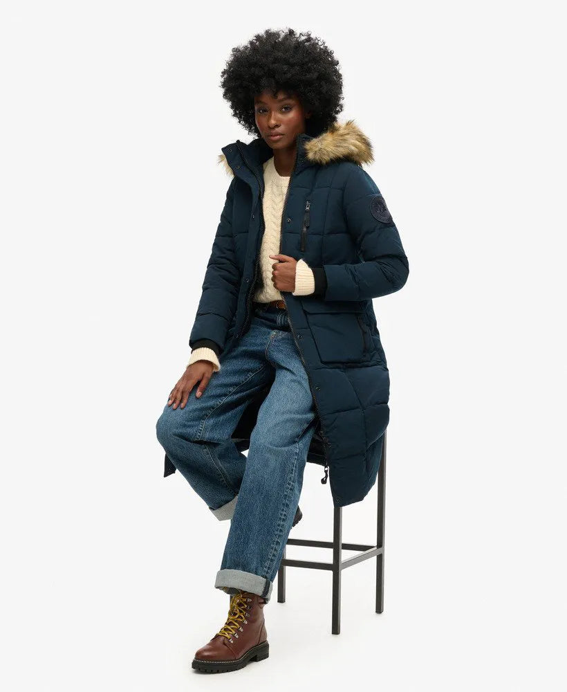 Longline Faux Fur Everest Coat