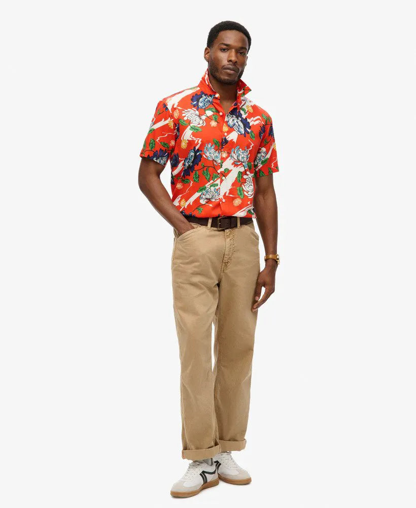 Aya Burnt Orange Floral
