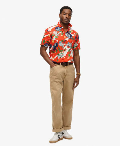 Aya Burnt Orange Floral