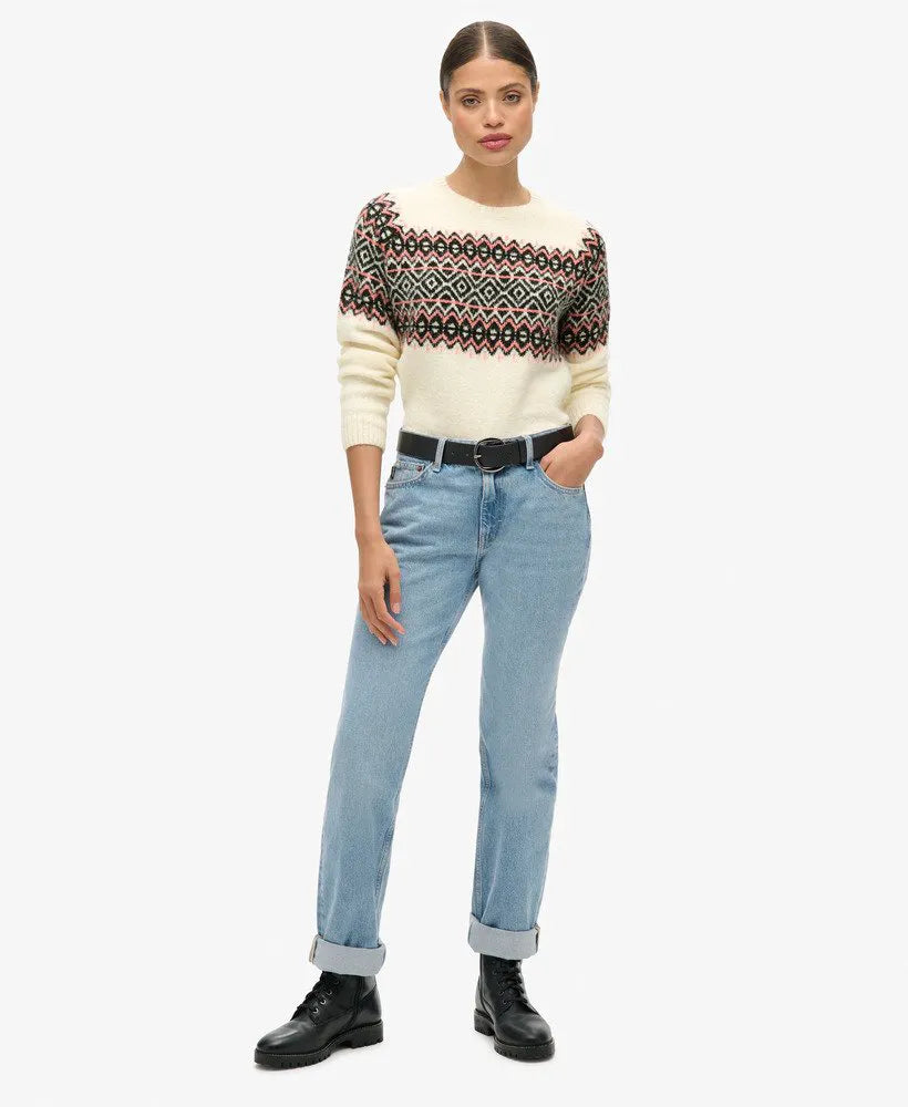 Fairisle Pattern Crew Jumper