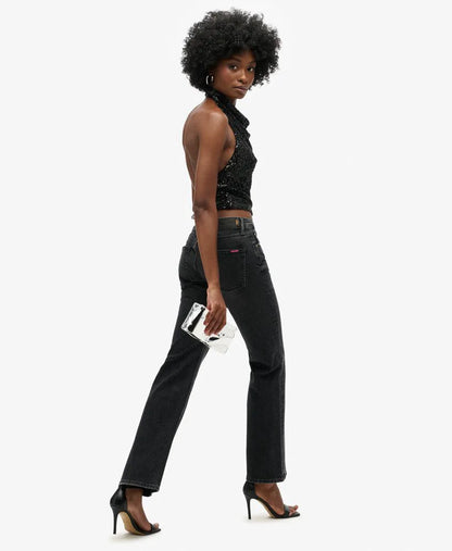 Black Plain Sequin