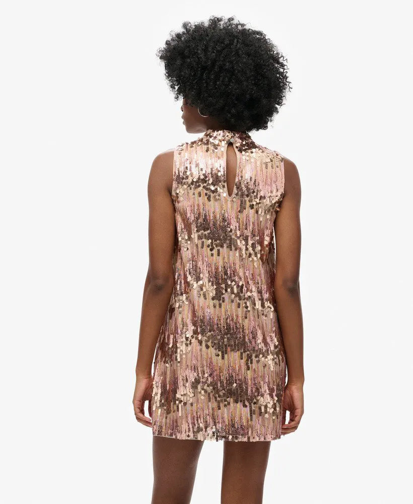 A-Line SL Sequin Mini Dress
