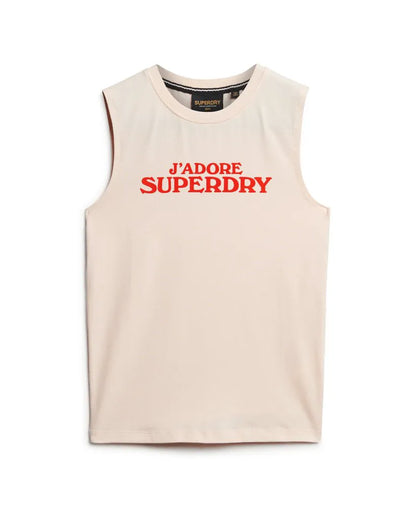 Sport Luxe Graphic Fitted Tank Top