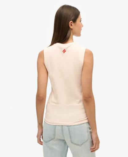 Sport Luxe Graphic Fitted Tank Top