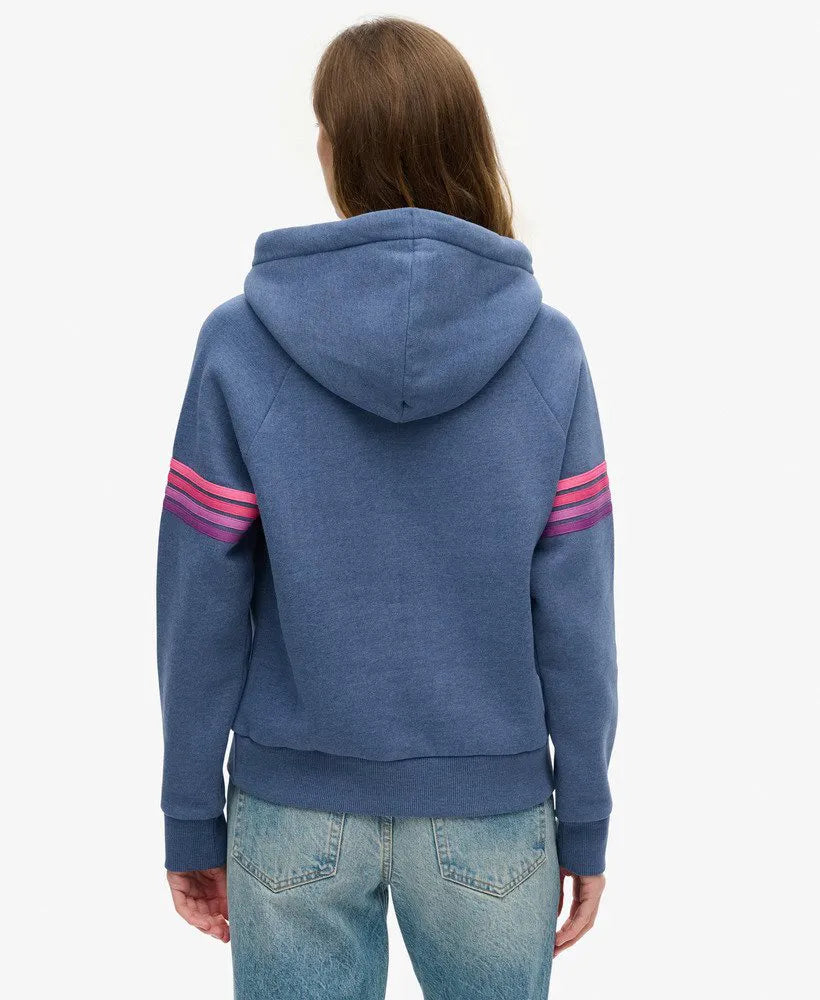 Rainbow Stripe Logo Hoodie