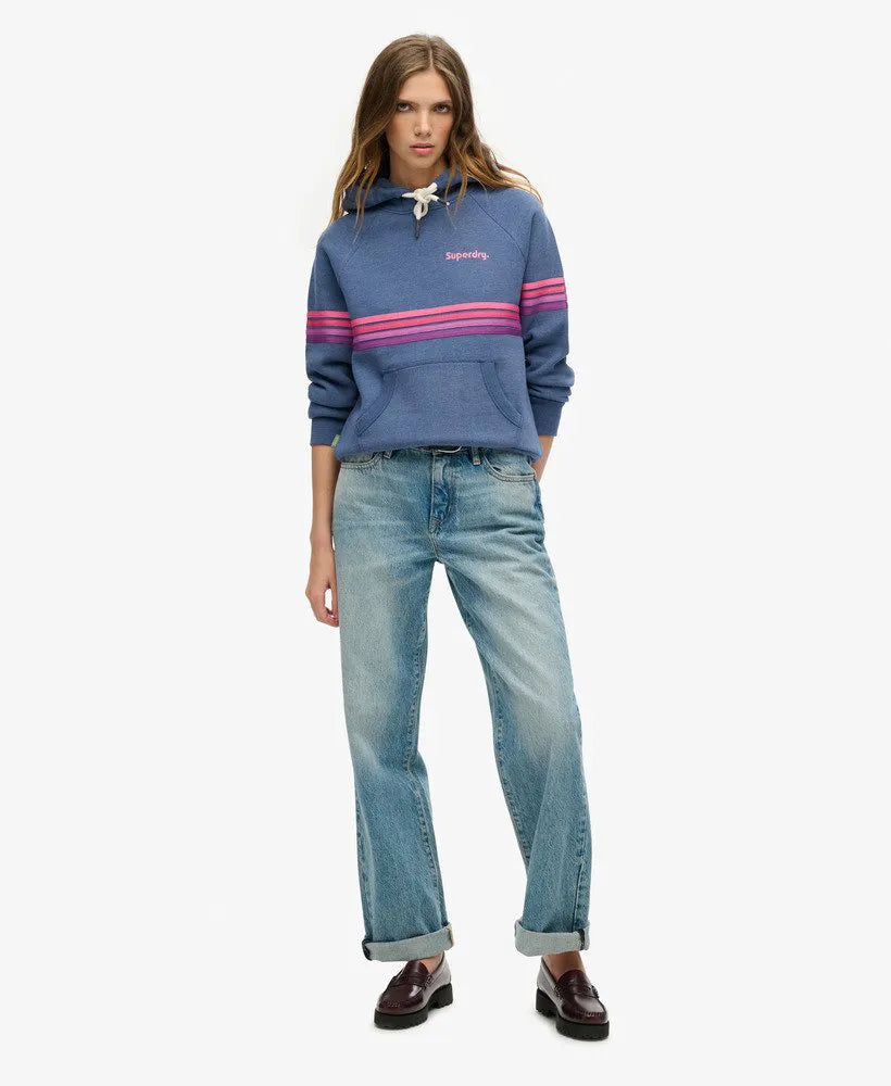 Rainbow Stripe Logo Hoodie