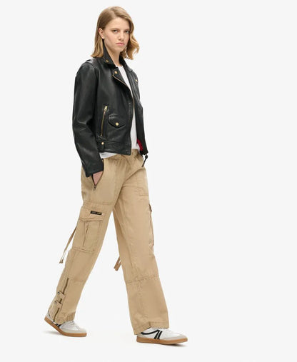 Vintage Low Rise Elastic Cargo Pants