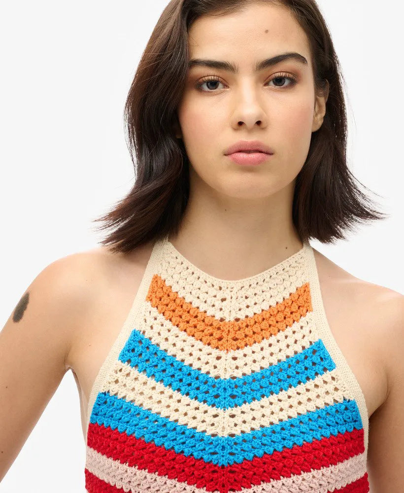 Hanky Hem Halter Crochet Top