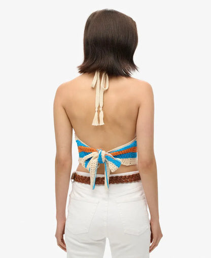 Hanky Hem Halter Crochet Top