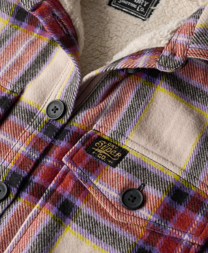 Brown/Purple/Yellow Check