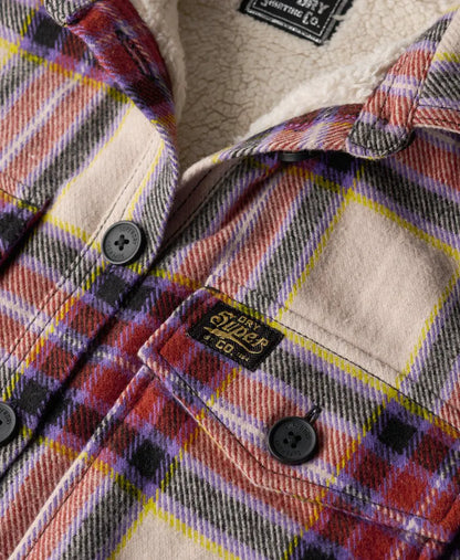 Brown/Purple/Yellow Check