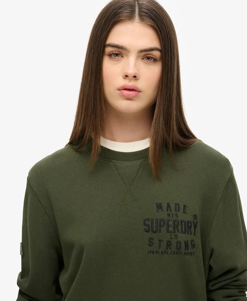 Oversized Workwear Applique Sweatshirt