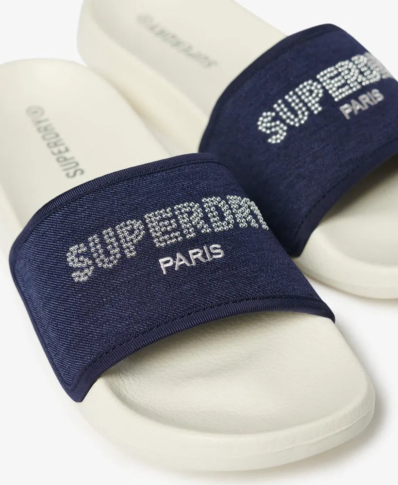 Rhinestone Luxe Pool Sliders