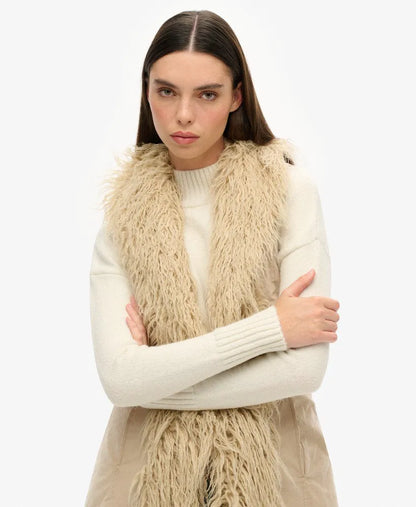 Faux Fur Afghan Long Gilet