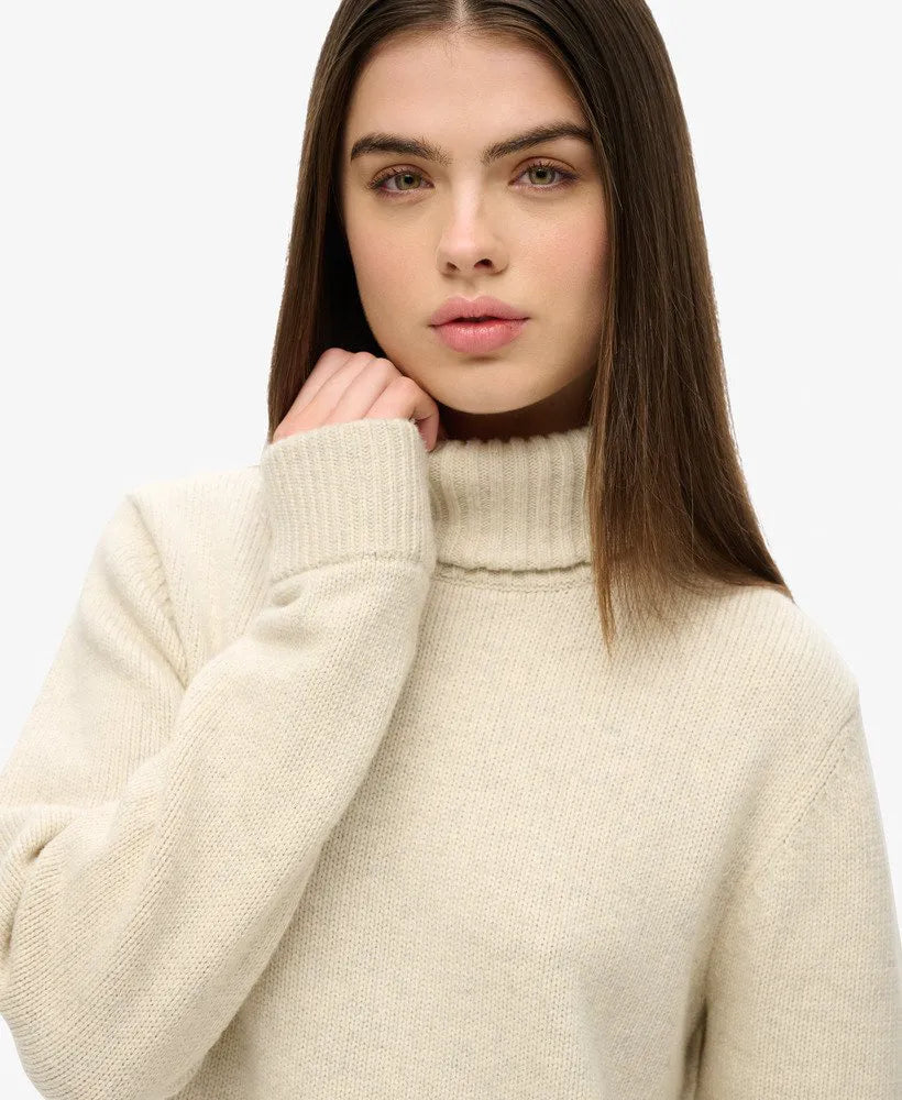 The Merchant Store - Oversized Roll Neck Jumper