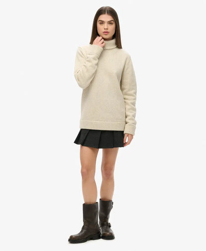 The Merchant Store - Oversized Roll Neck Jumper