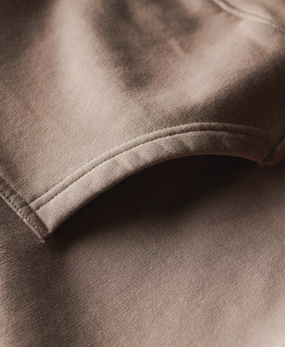 Micro Logo Graphic Loose Hoodie