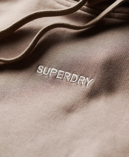 Micro Logo Graphic Loose Hoodie
