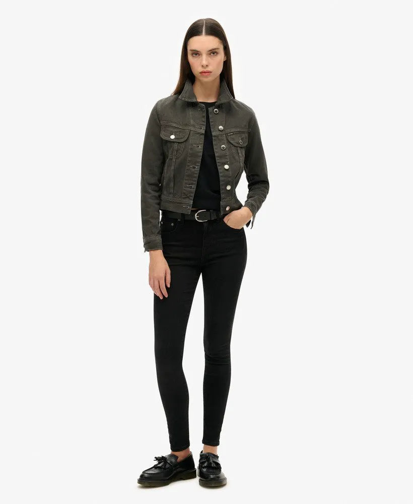 Embellished Workwear Crop Jacket