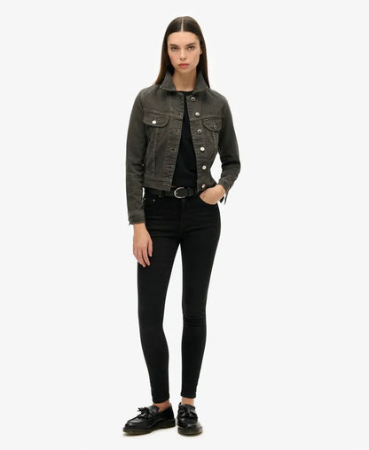 Embellished Workwear Crop Jacket