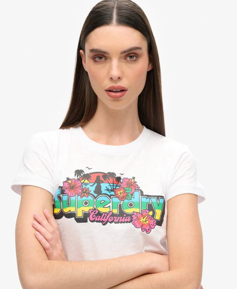 Cali Sticker Fitted T-Shirt