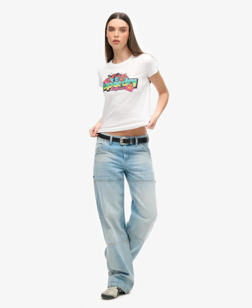 Cali Sticker Fitted T-Shirt