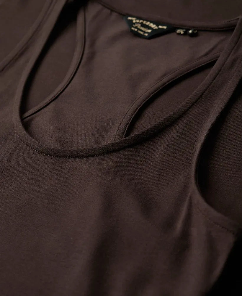 Scoop Neck Jersey Midi Dress