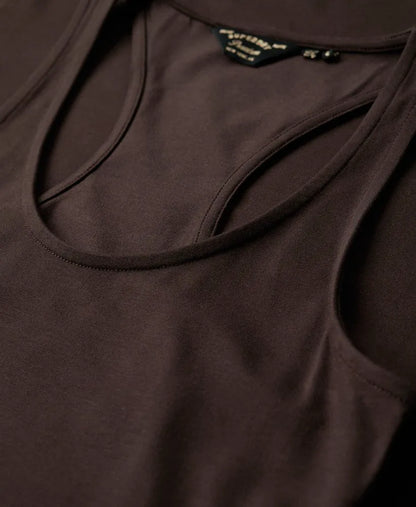 Scoop Neck Jersey Midi Dress
