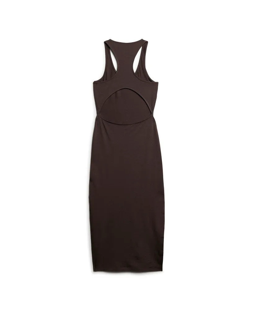 Scoop Neck Jersey Midi Dress