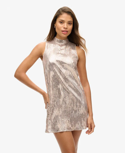 Champagne Crinkle Sequin