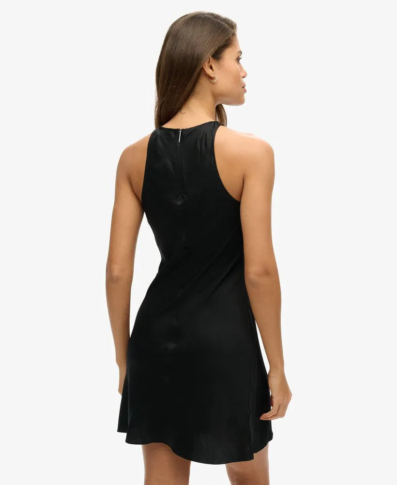 Satin Racer Mini Dress