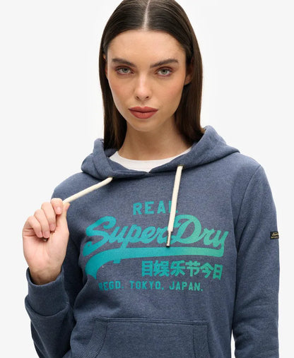 Tonal Vintage Logo Graphic Hoodie