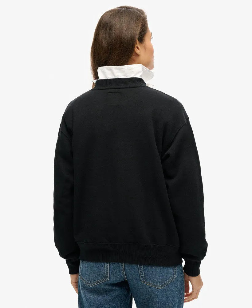 Luxe Metallic Logo Sweatshirt