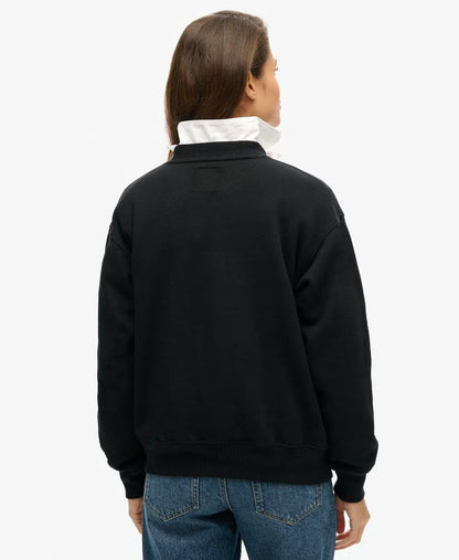 Luxe Metallic Logo Sweatshirt