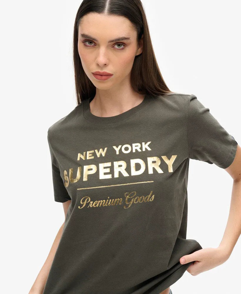 Luxe Metallic Logo T-Shirt