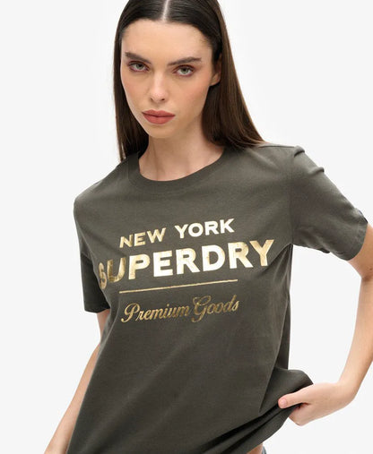Luxe Metallic Logo T-Shirt