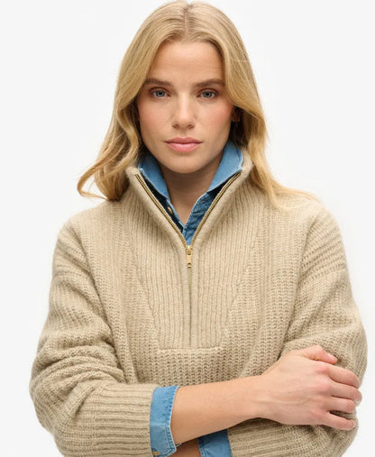 Essential Zip Neck Jumper