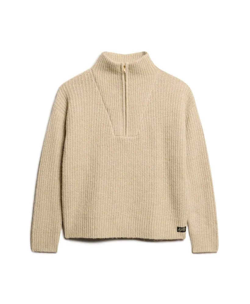 Essential Zip Neck Jumper