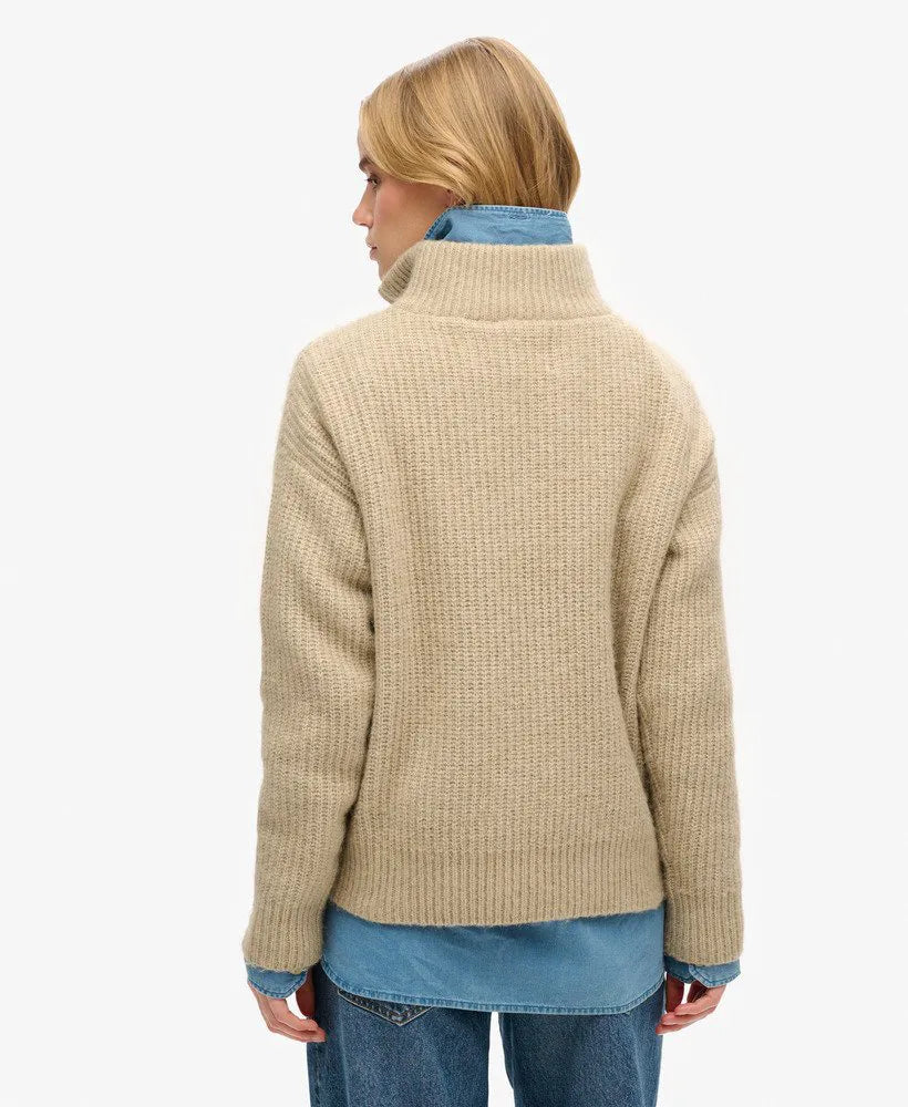 Essential Zip Neck Jumper