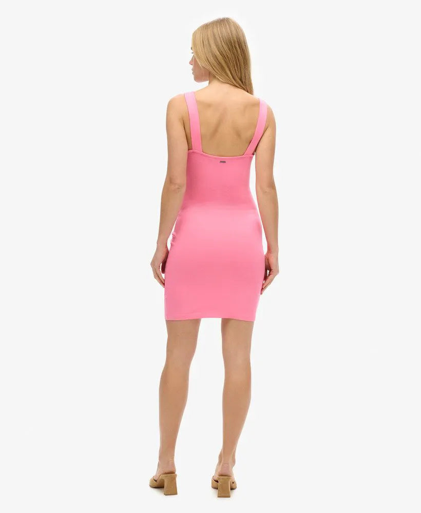 Square Neck Jersey Mini Dress