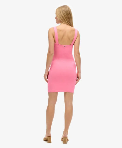 Square Neck Jersey Mini Dress