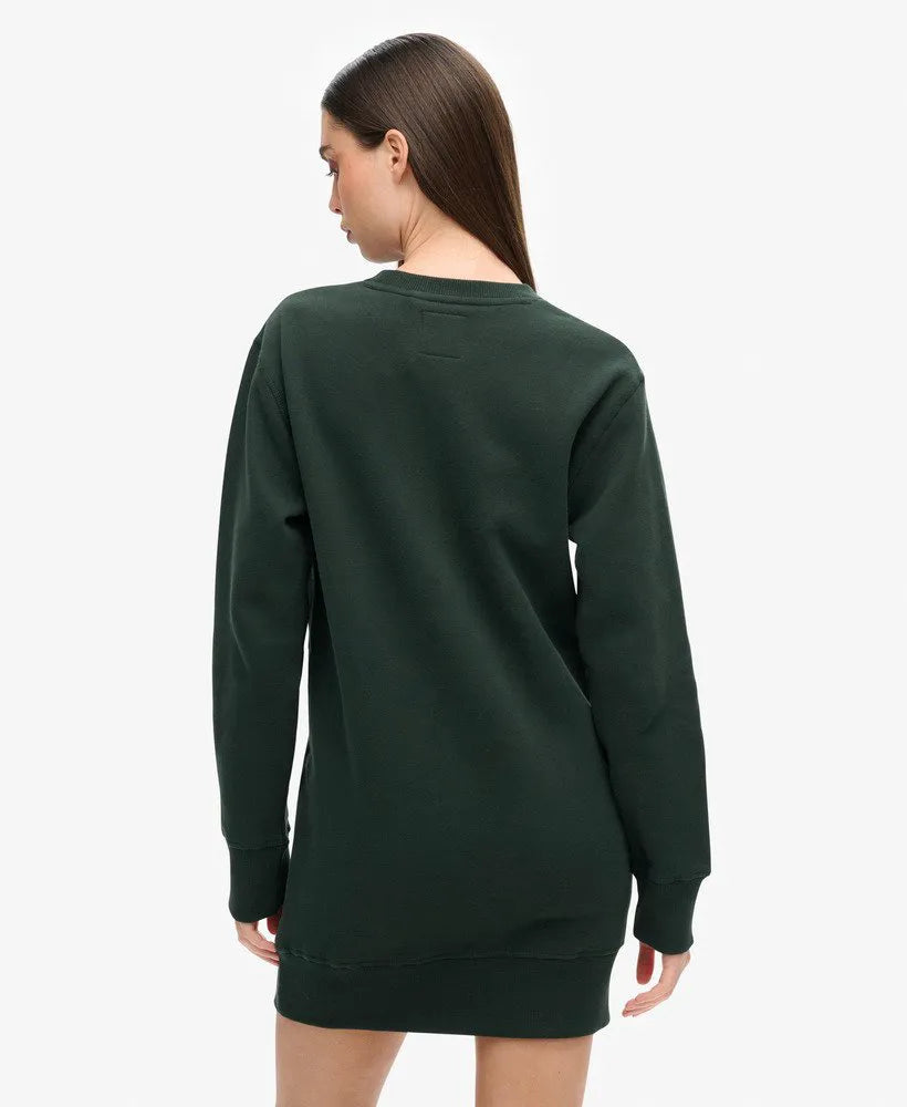Luxe Metallic Logo Jersey Dress