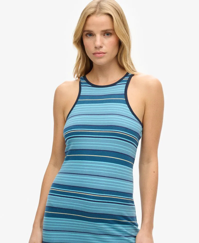 Tonal Blue Stripe
