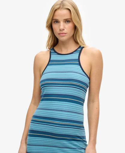 Tonal Blue Stripe