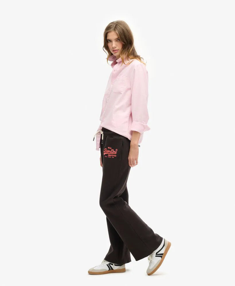 Neon Vintage Logo Low Rise Flare Joggers