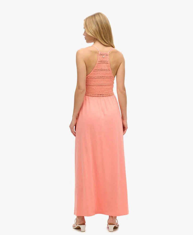Jersey Lace Maxi Dress