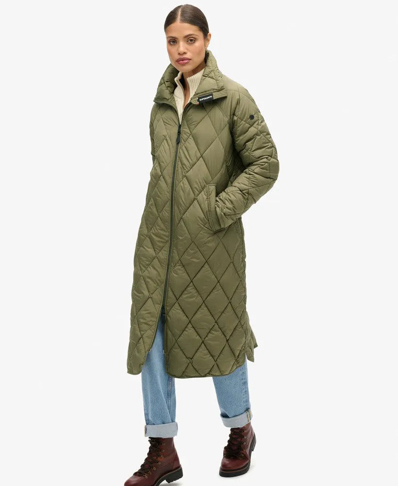 Superlong Quilted Liner Coat