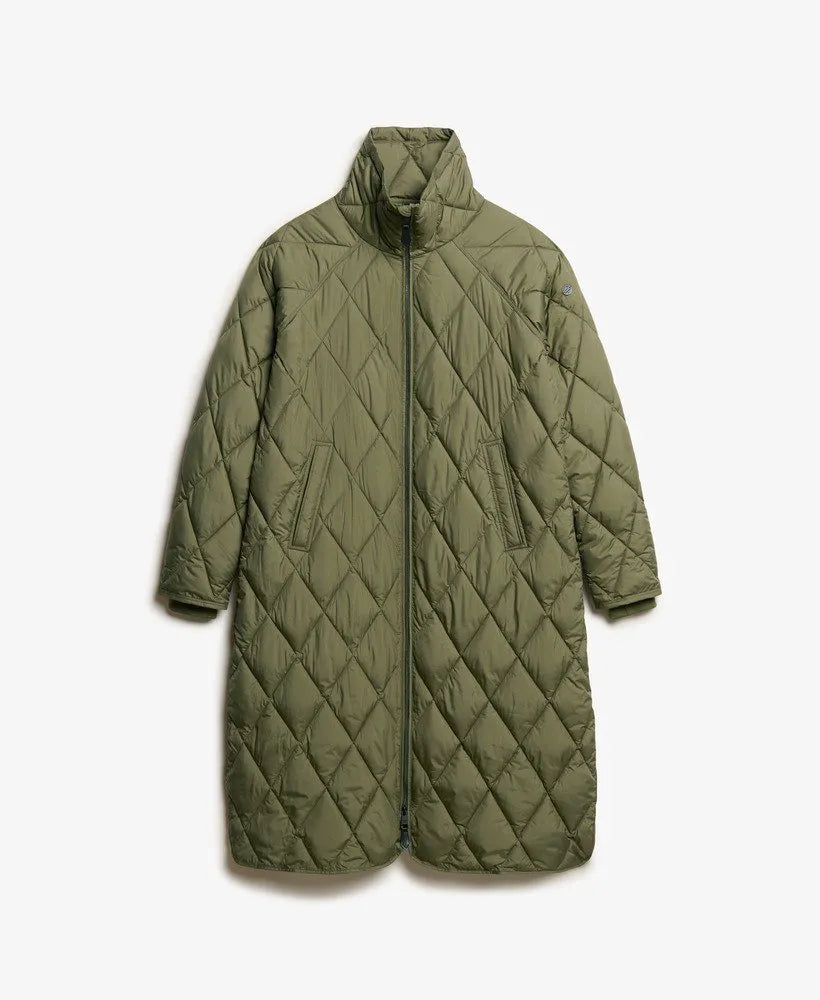 Superlong Quilted Liner Coat